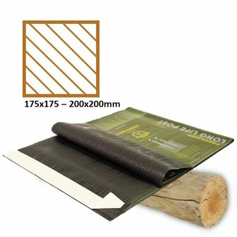Postsaver 70cm - Vierkante paal 175x175 - 200x200mm