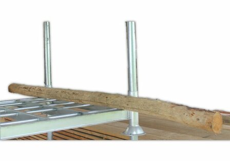 Douglas rondhoutpaal 11-12cm varie&euml;rend lengte