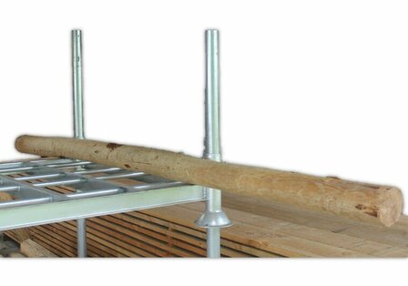 Douglas rondhoutpaal 13-14cm varie&euml;rend lengte