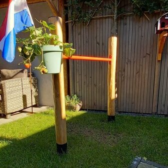 Duikelstang van Douglas rondhout