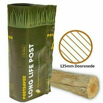 Postsaver 35cm - Ronde paal 125mm