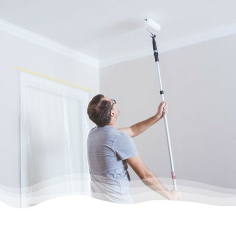 Anza Pro Verfroller MicMex 18cm Rolvoorbeeld 2