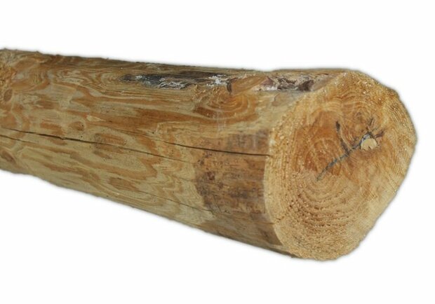 Douglas houten ronde palen geschild & ongepunt | 15-17 cm Dik, 250 cm Lang