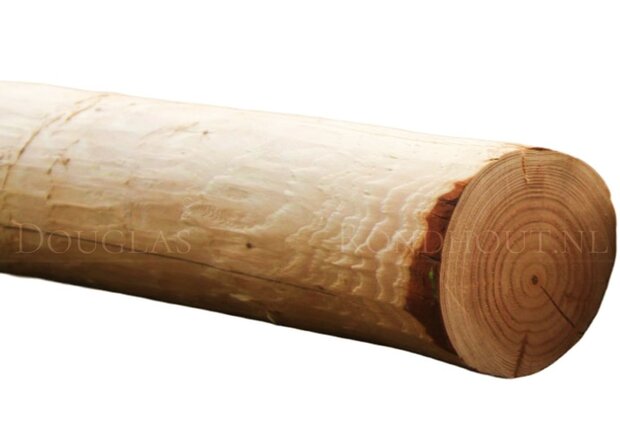 Douglas rondhout palen geschild | Diameter 11/12 cm, Lengte 700 cm.