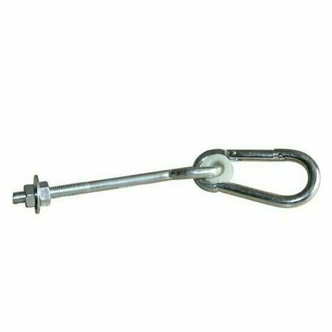 Schommelhaak met karabijnhaak M10x240mm