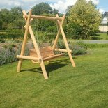 Landelijk Schommelbank van Douglas hout