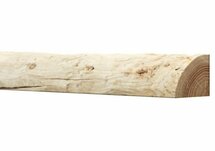 Douglas kwartronde palen geschild | Kopmaat 4/5 cm, Lengte 100 cm.