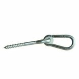 Schommelhaak gelagerd met houtdraadbout M12x220mm