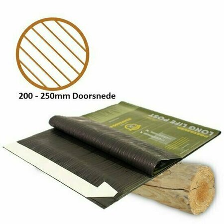 Postsaver 35cm hoog - Ronde paal 200-250mm