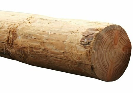 Douglas rondhout palen geschild | Diameter 13/14 cm, Lengte 200 cm.