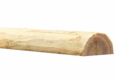 Douglas halfronde palen geschild | Doorsnede 3/5 cm, Lengte 200 cm.