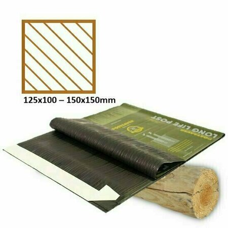 Postsaver 35cm hoog - Vierkante paal 125x100 - 150x150mm