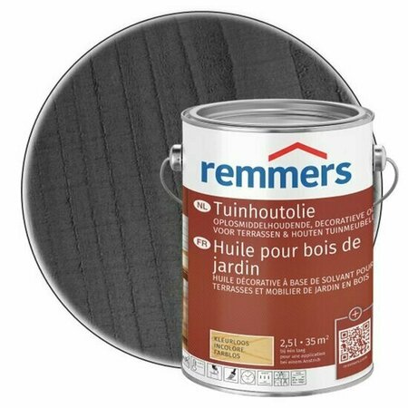 Remmers Tuinhoutolie oplosmiddelhoudend Antracietgrijs Intensief