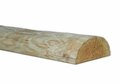 Douglas halfronde palen geschild | Doorsnede 11/12 cm, Lengte 400 cm.