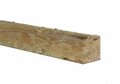 Douglas kwartronde palen geschild | Kopmaat 6/7 cm, Lengte 100 cm.