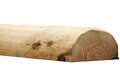 Douglas halfronde palen geschild | Doorsnede 15/17 cm, Lengte 250 cm.