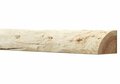 Douglas kwartronde palen geschild | Kopmaat 4/5 cm, Lengte 400 cm.