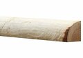 Douglas kwartronde palen geschild | Kopmaat 5/6 cm, Lengte 400 cm.